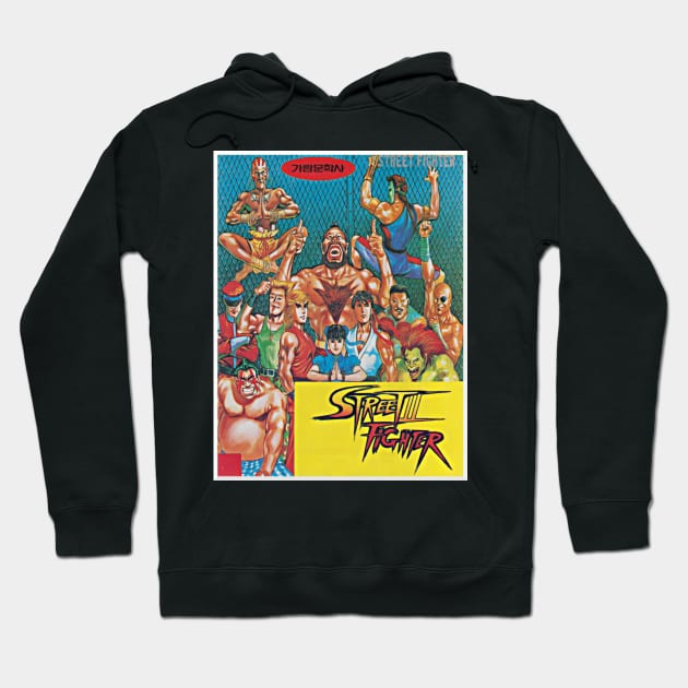 Street Fighter II - Korean Manga Crew Hoodie by retroworldkorea